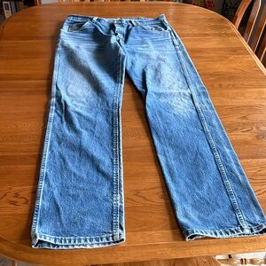 Classic Men's Blue Denim Jeans